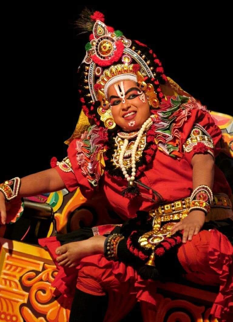 Maithri in Yakshagana costume